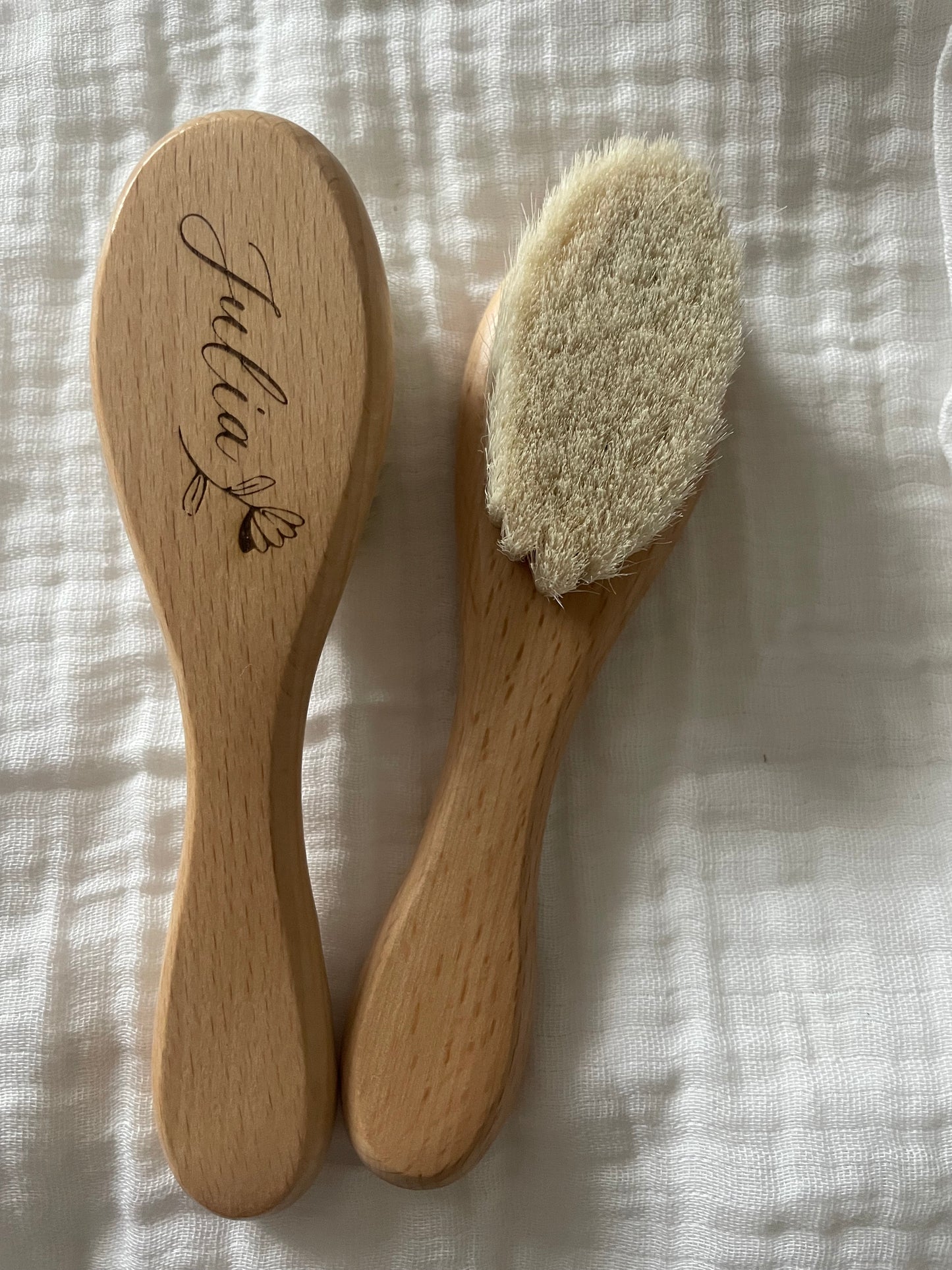 Brosse à cheveux bébé personnalisée