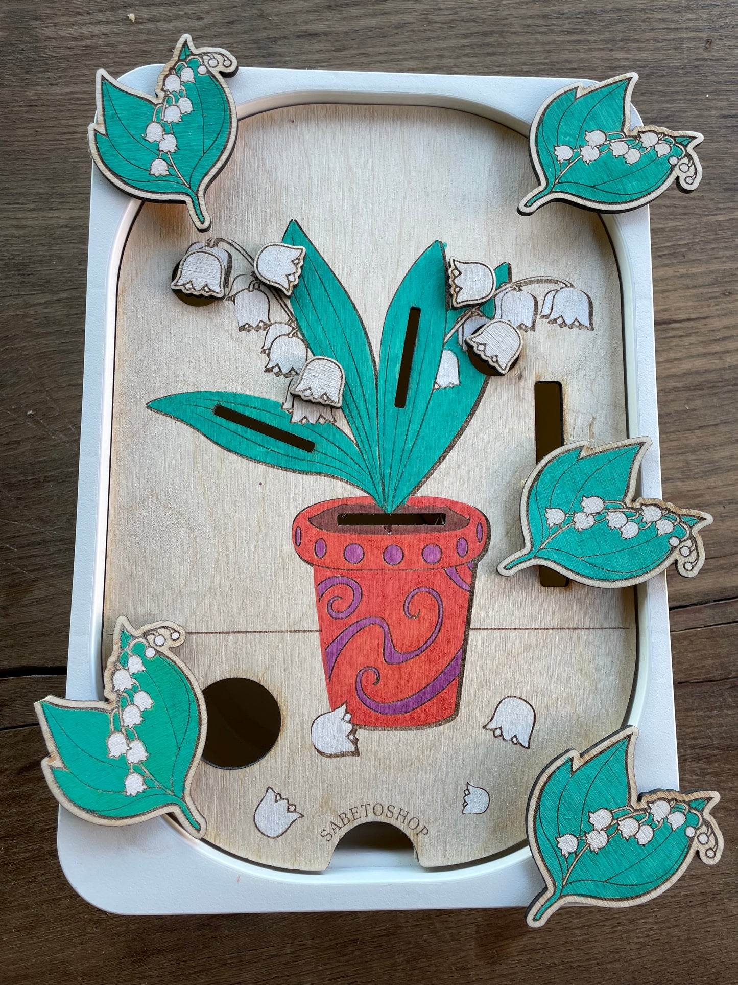 Plaque insert Trofast le muguet