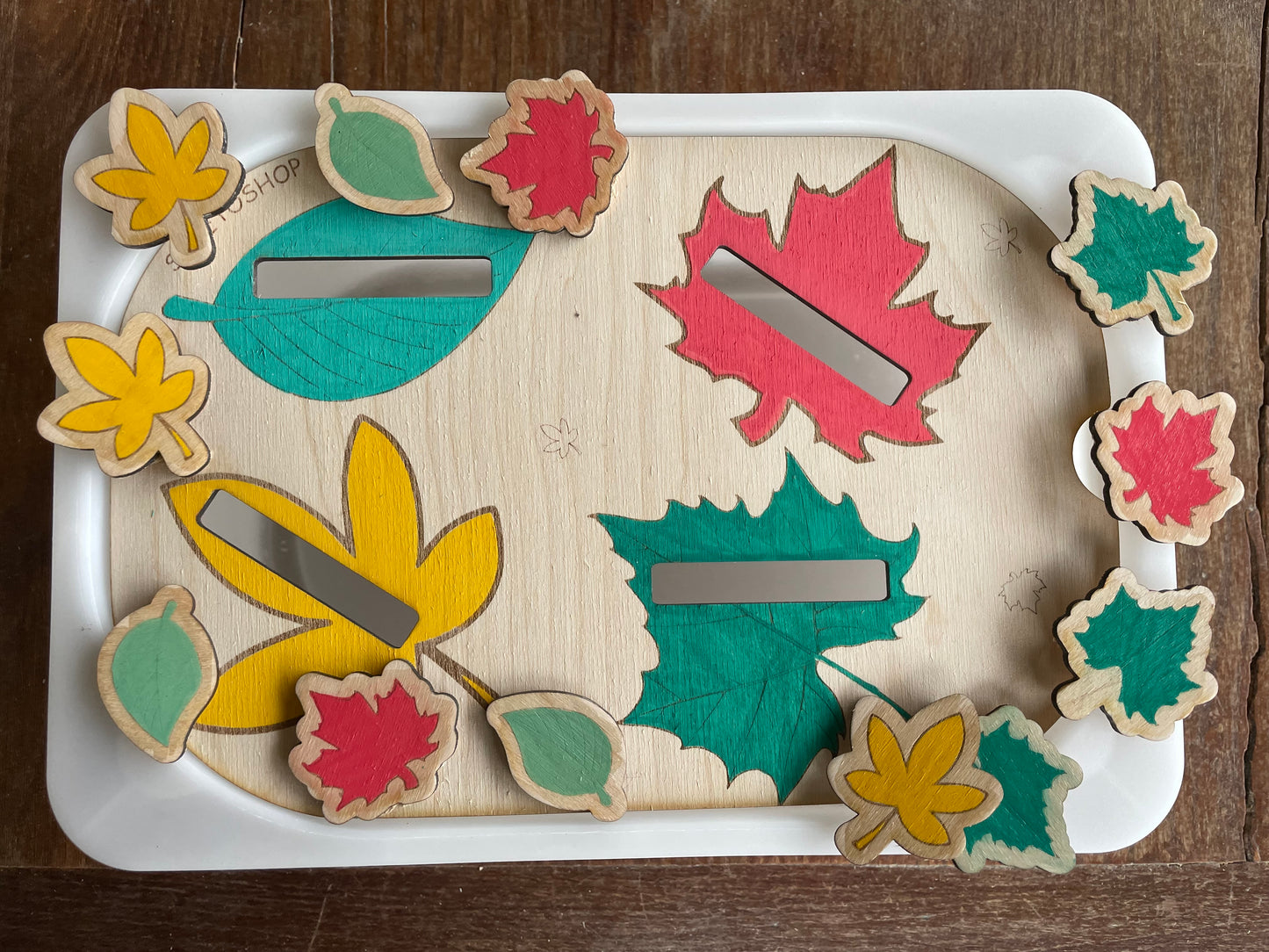 Plaque d’activité Trofast les feuilles