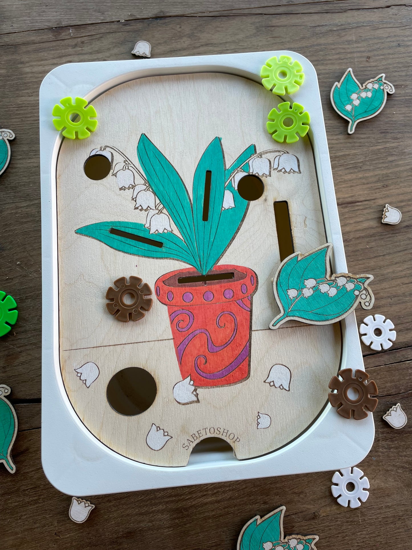 Plaque insert Trofast le muguet