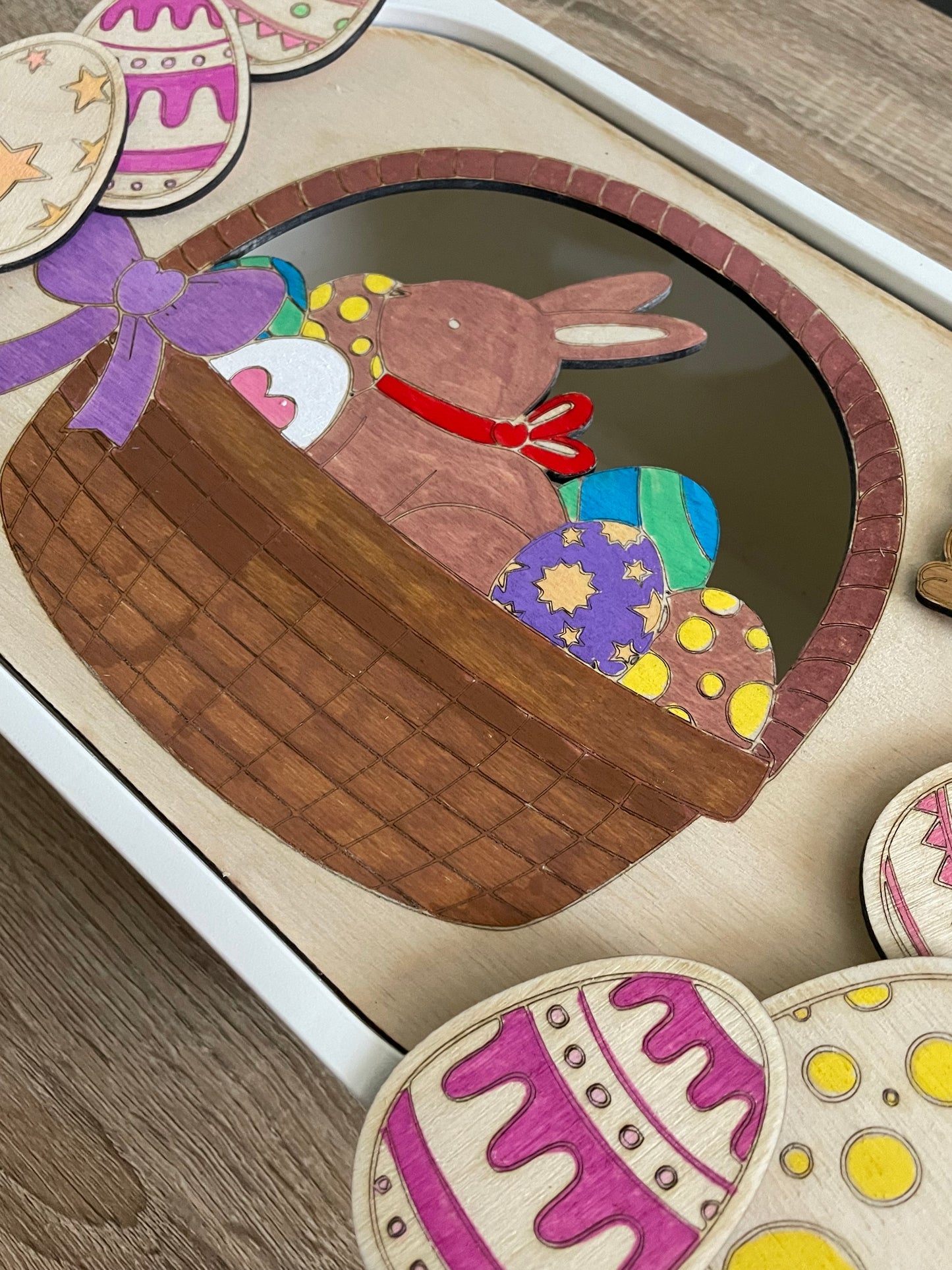 Plaque d’activité le panier de Pâques