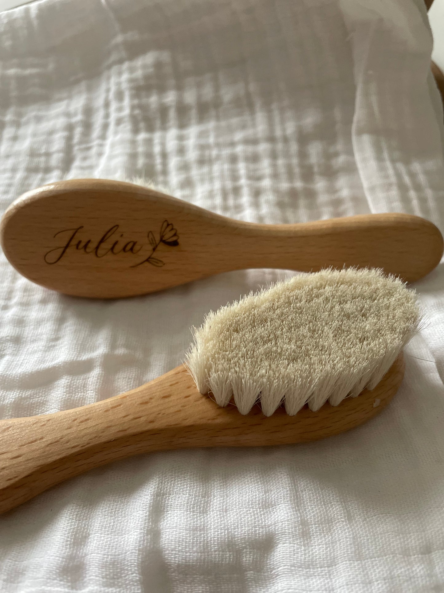 Brosse à cheveux bébé personnalisée