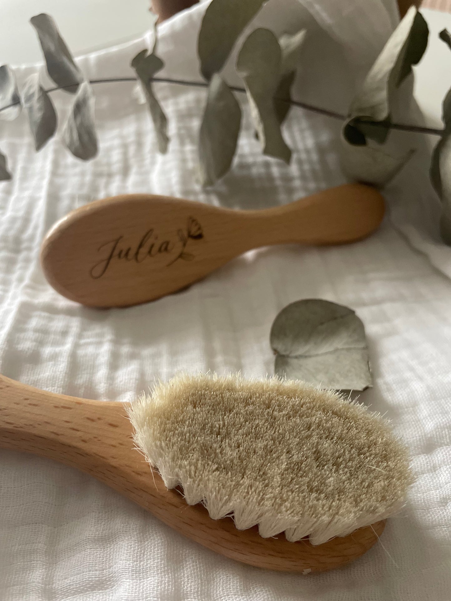 Brosse à cheveux bébé personnalisée