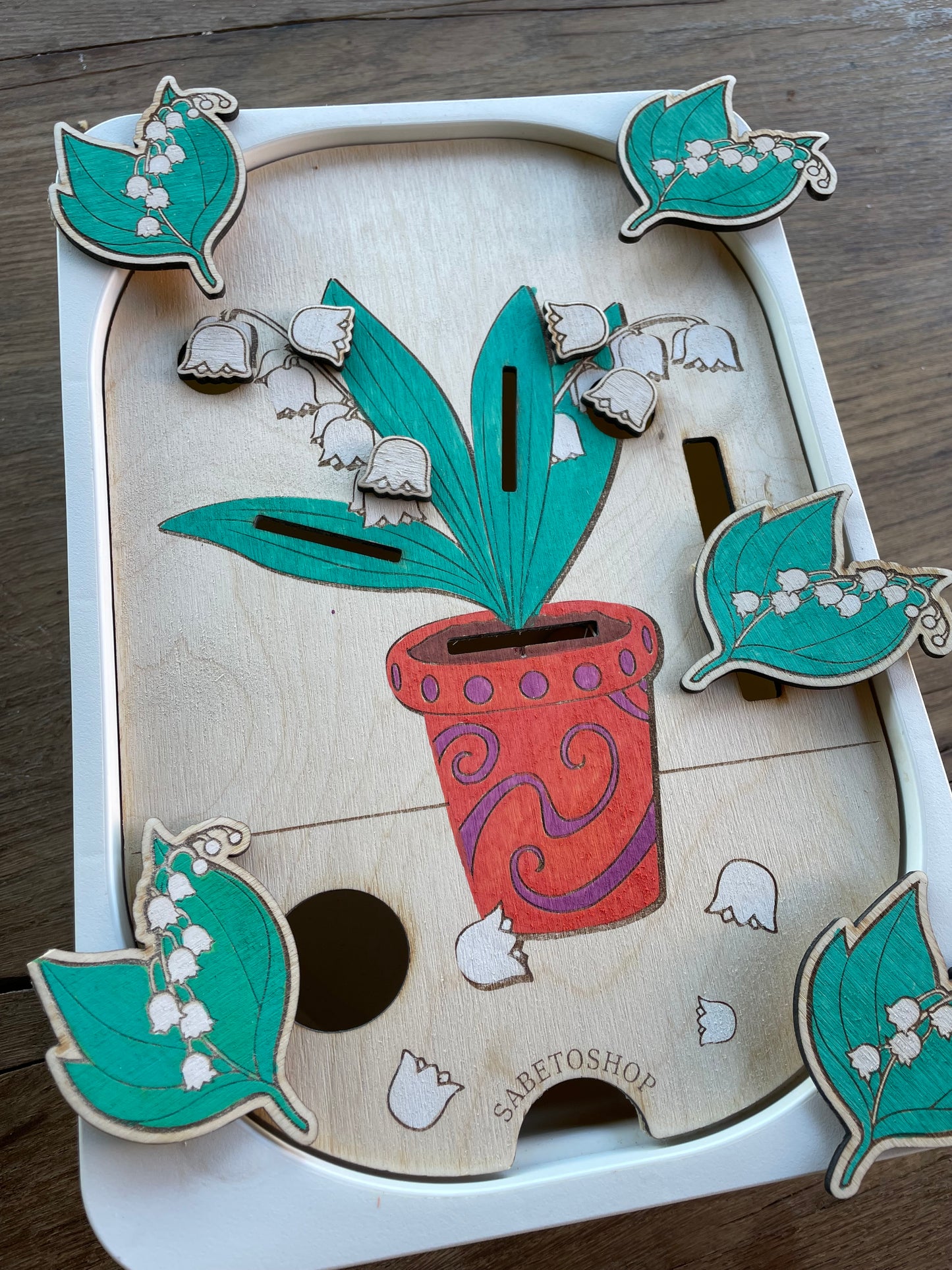 Plaque insert Trofast le muguet