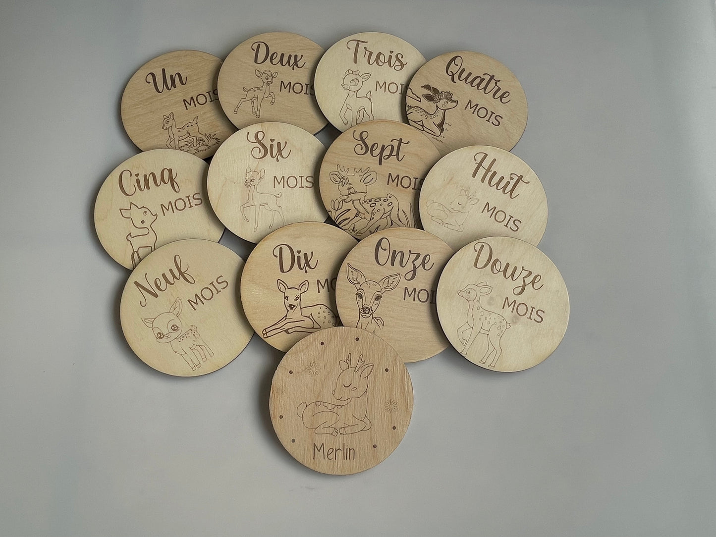 Cartes étapes thème faon