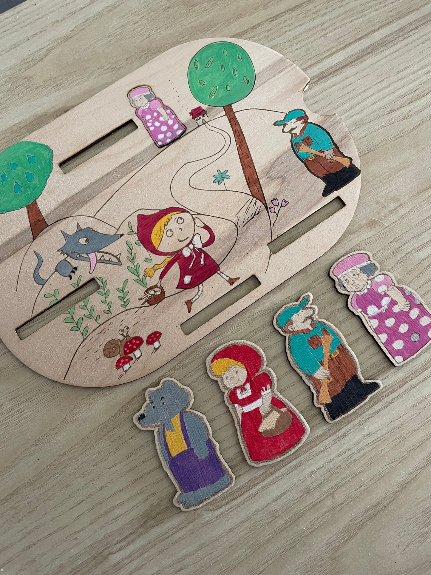 Plaque d’activité Trofast le petit chaperon rouge