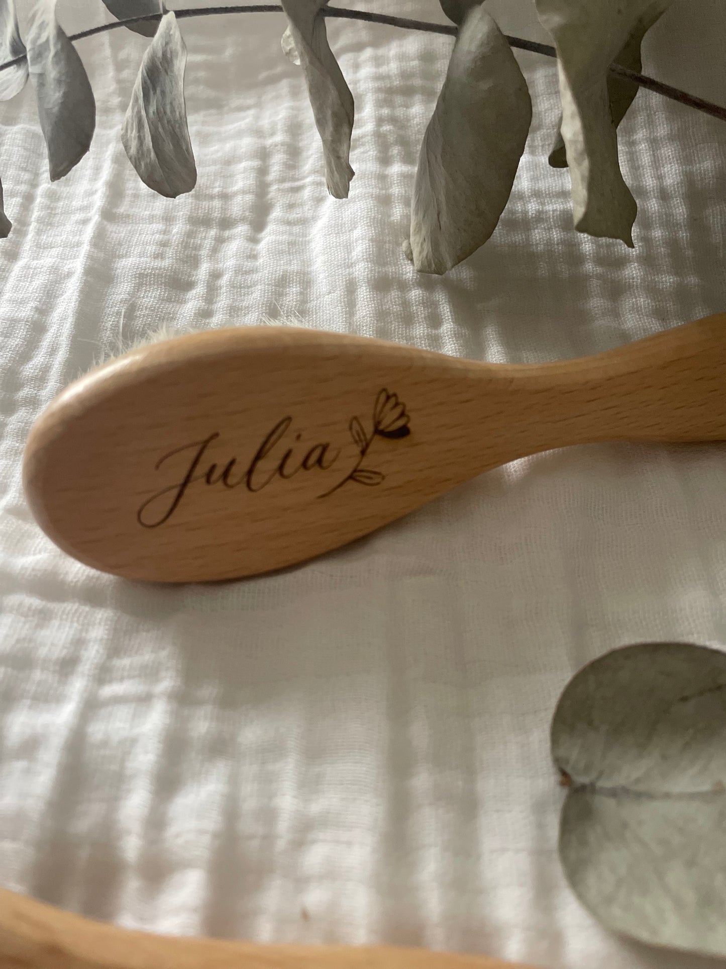 Brosse à cheveux bébé personnalisée