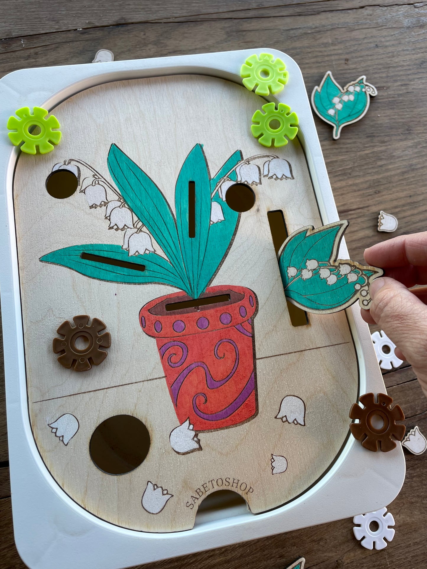 Plaque insert Trofast le muguet