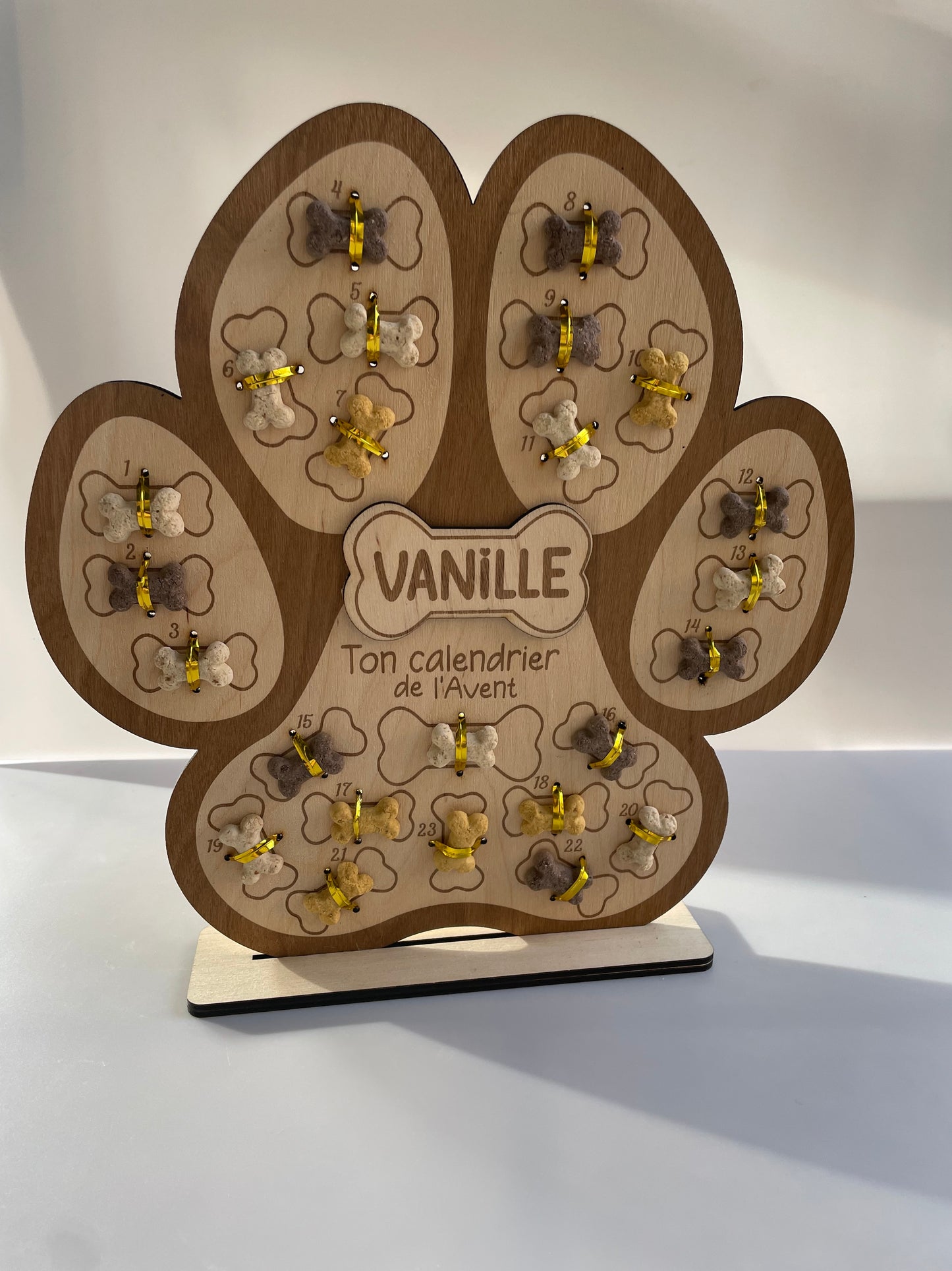 Calendrier de l’Avent personnalisé pour chien