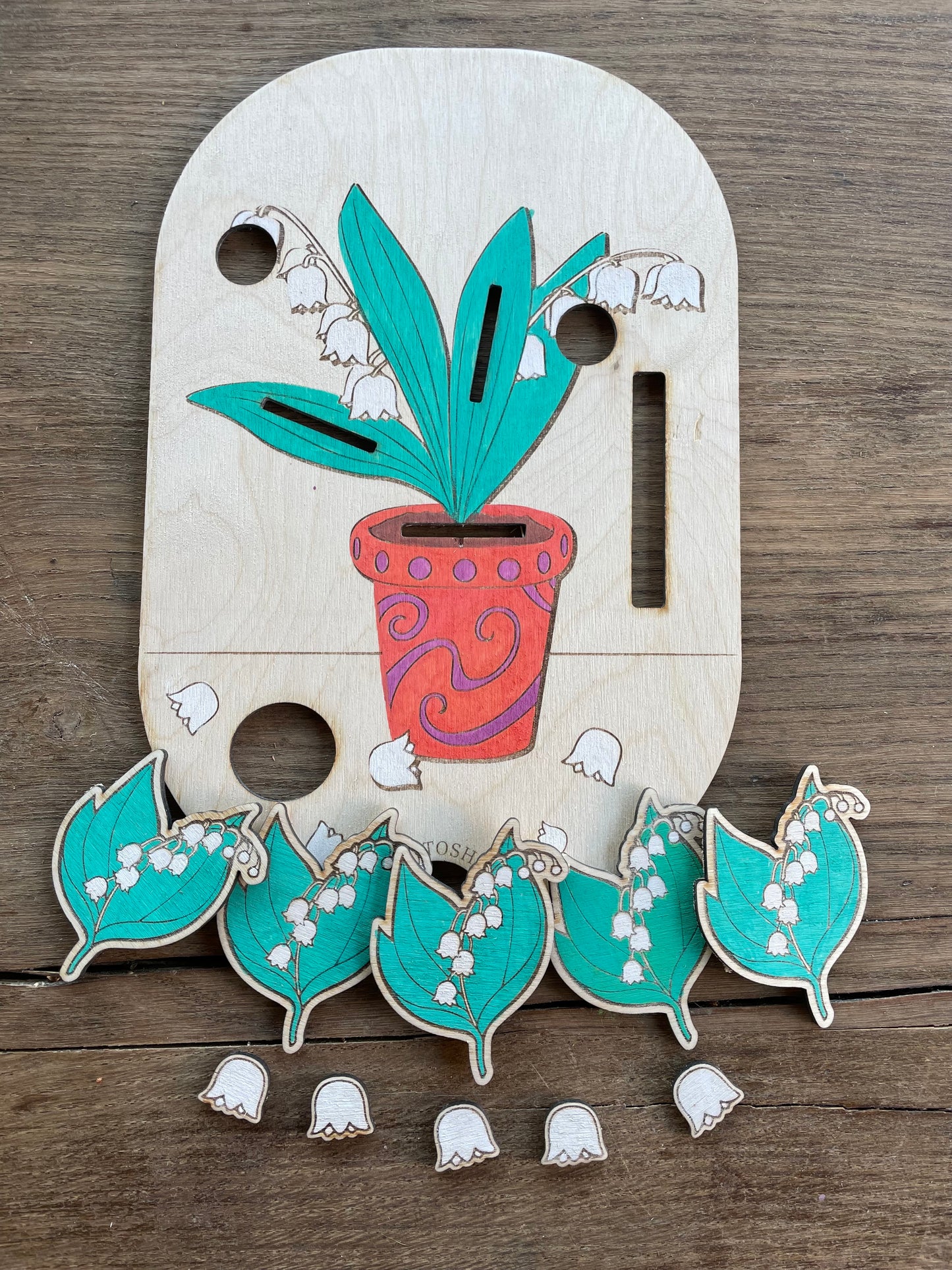Plaque insert Trofast le muguet