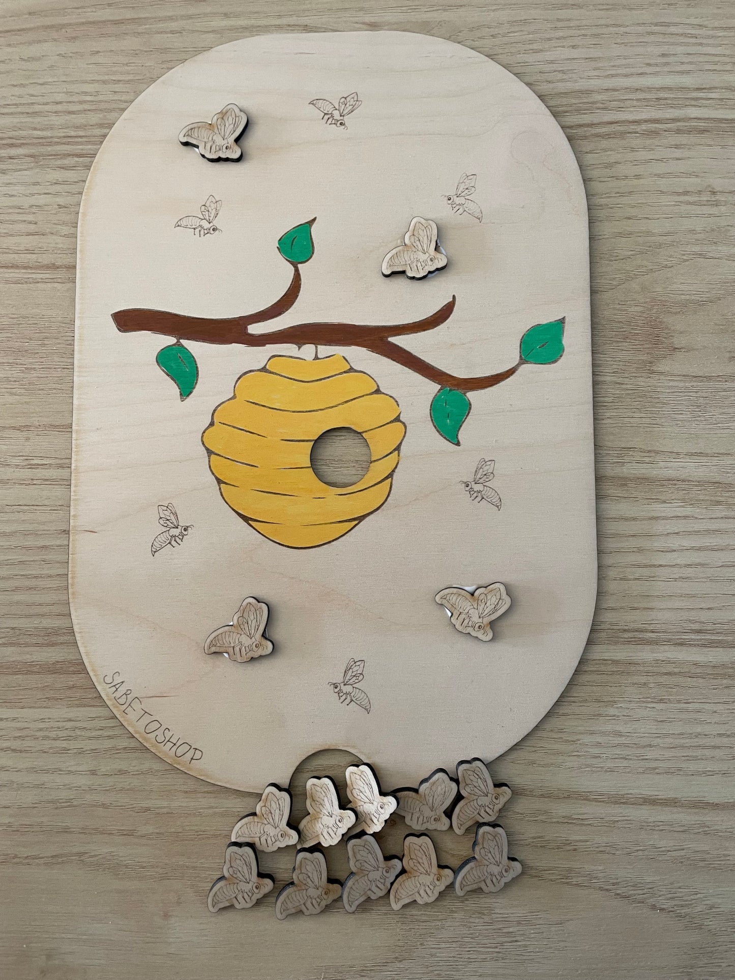 Plaque d’activité la ruche et les abeilles 🐝