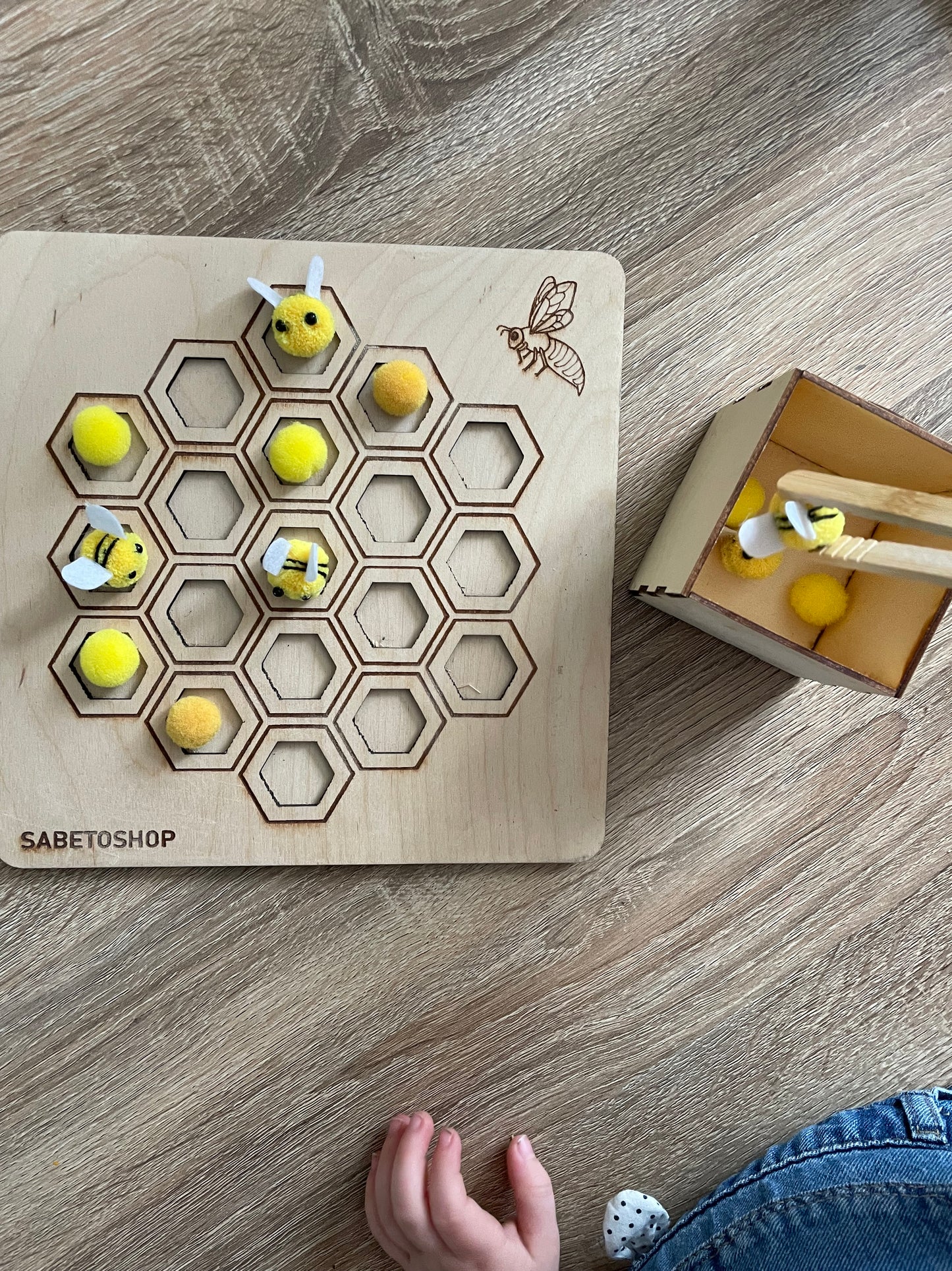 Lot d’inserts et plateau de tri sur le thème des abeilles 🐝
