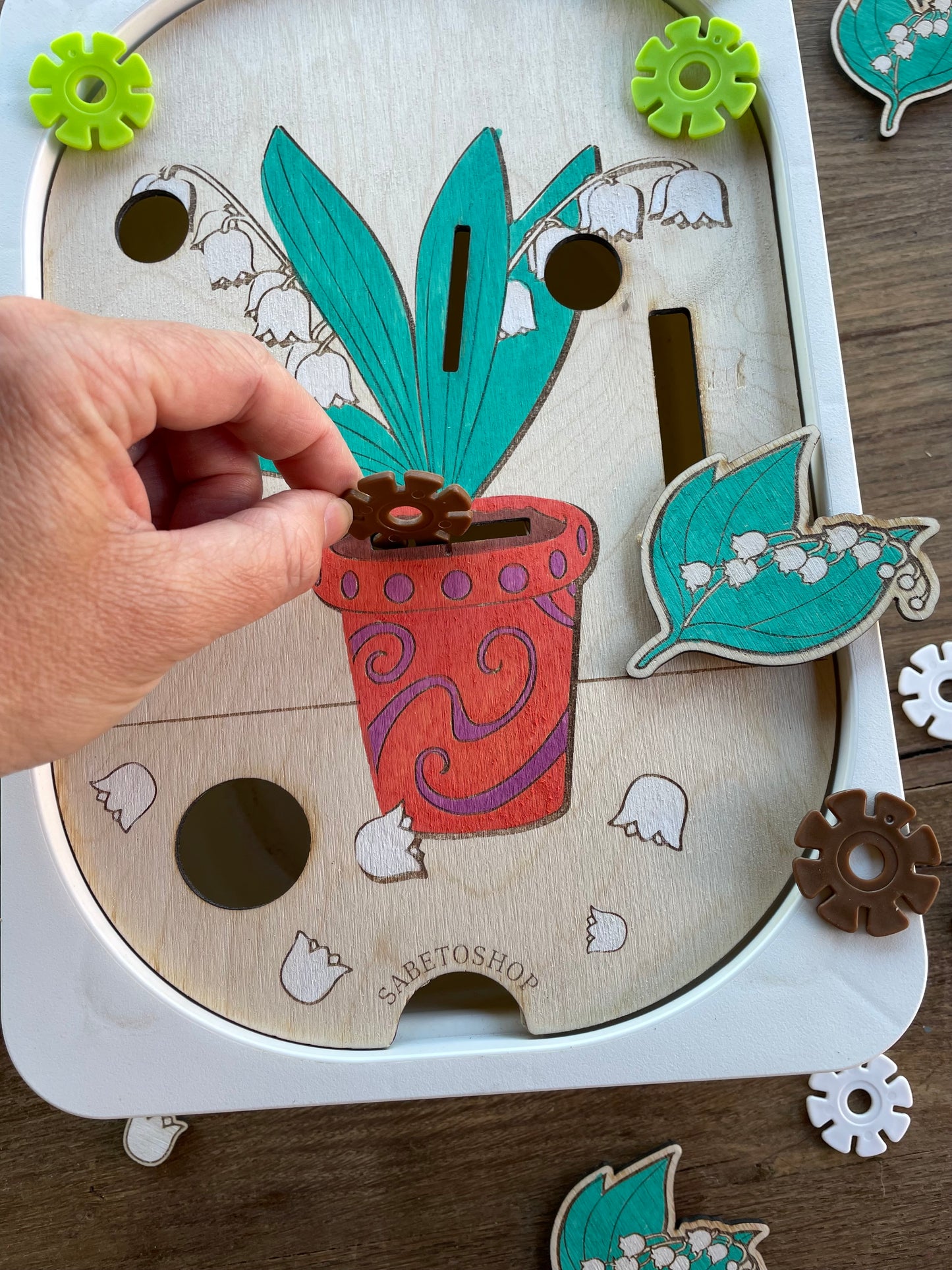 Plaque insert Trofast le muguet