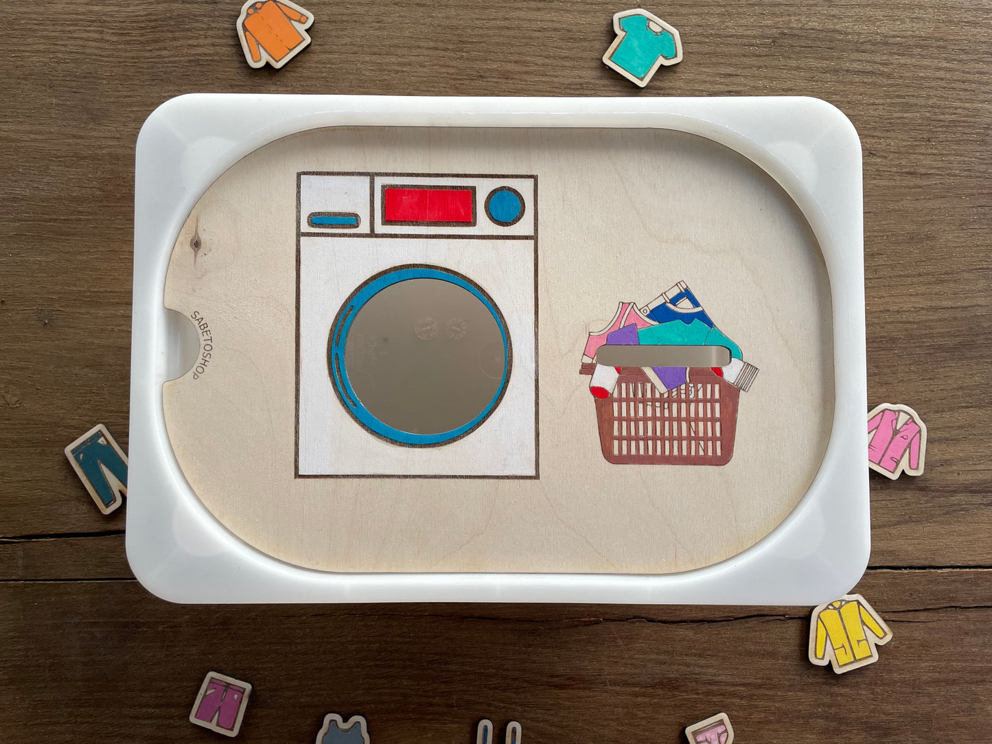 Plaque d’activité Trofast entretien du linge