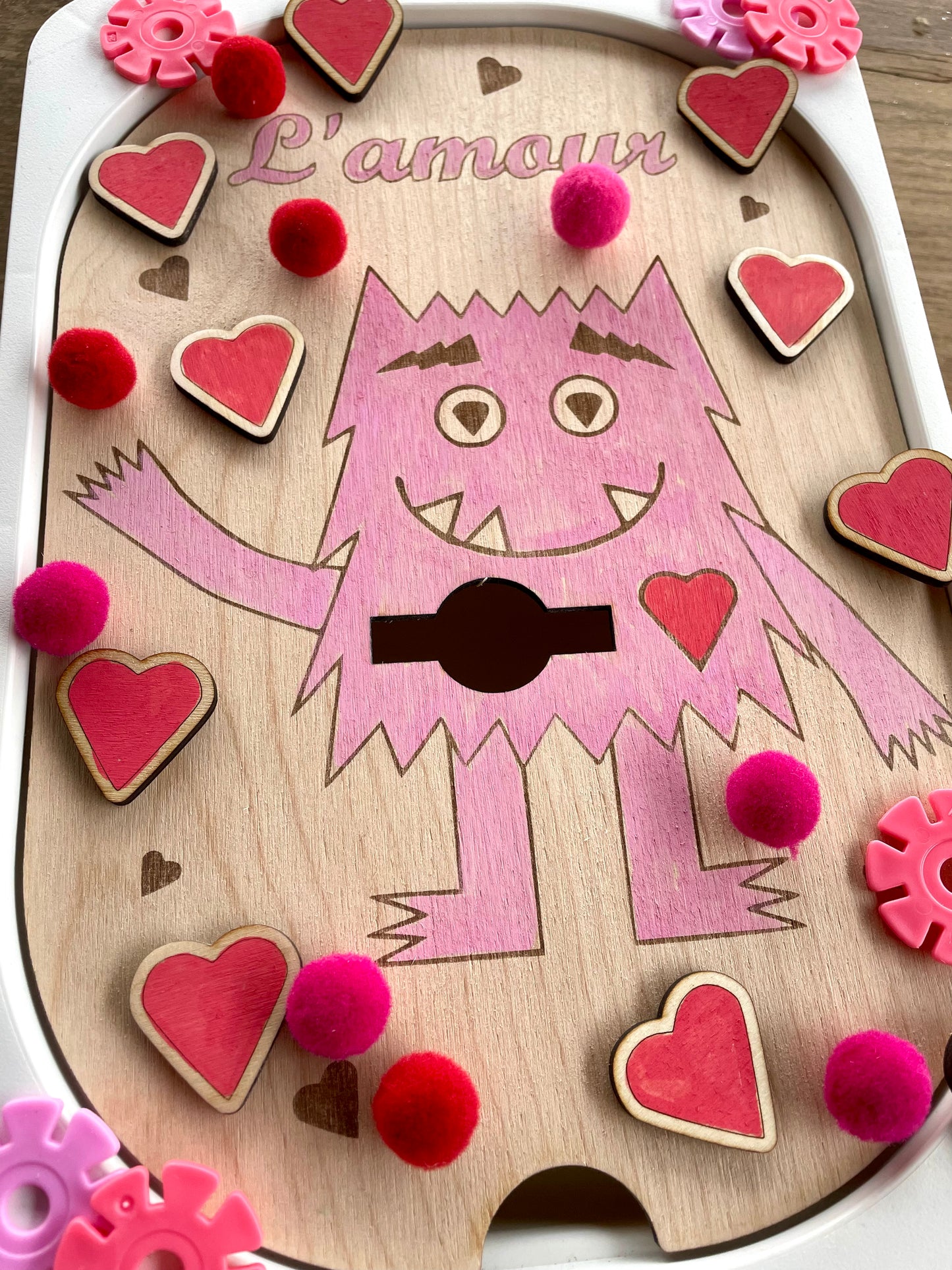 Plaque d’activité monstre l’amour