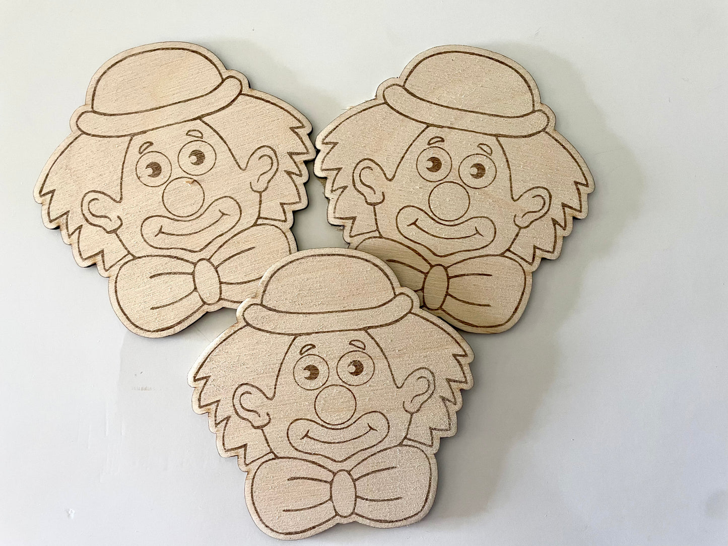 Lot de 3 têtes de Clown