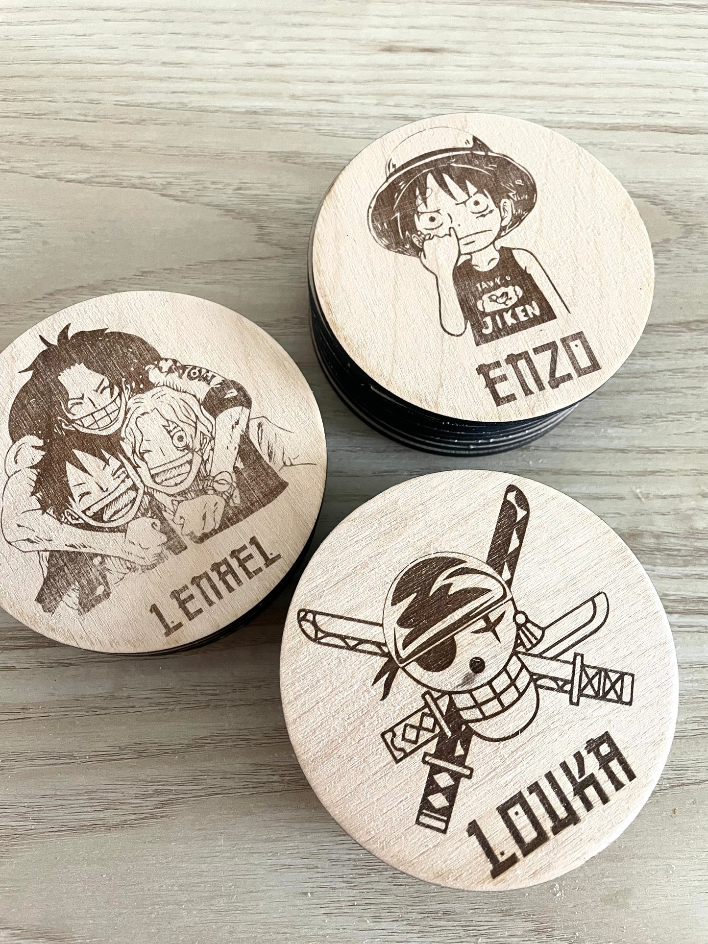 Lot de 29 sous verres ONE PIECE