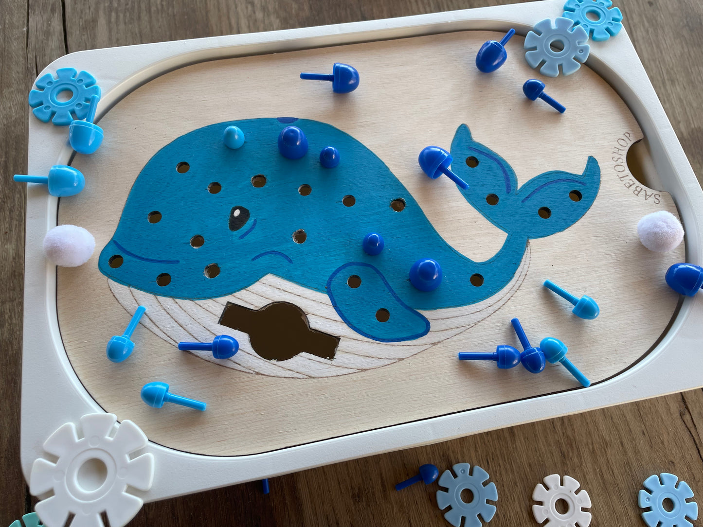 Plaque d’activité la baleine