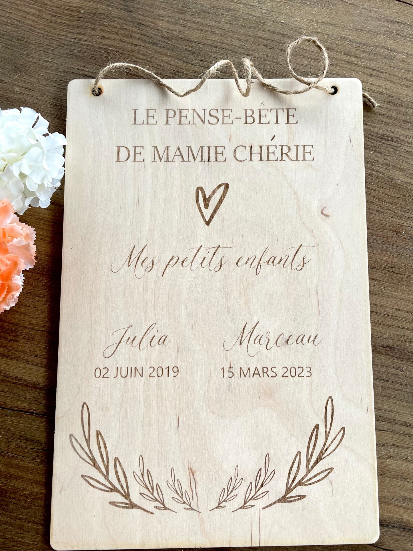 Pense bête pour mamie