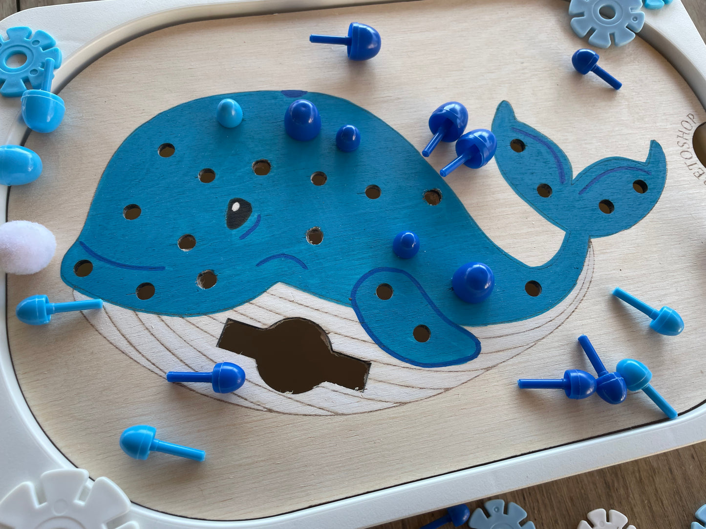 Plaque d’activité la baleine