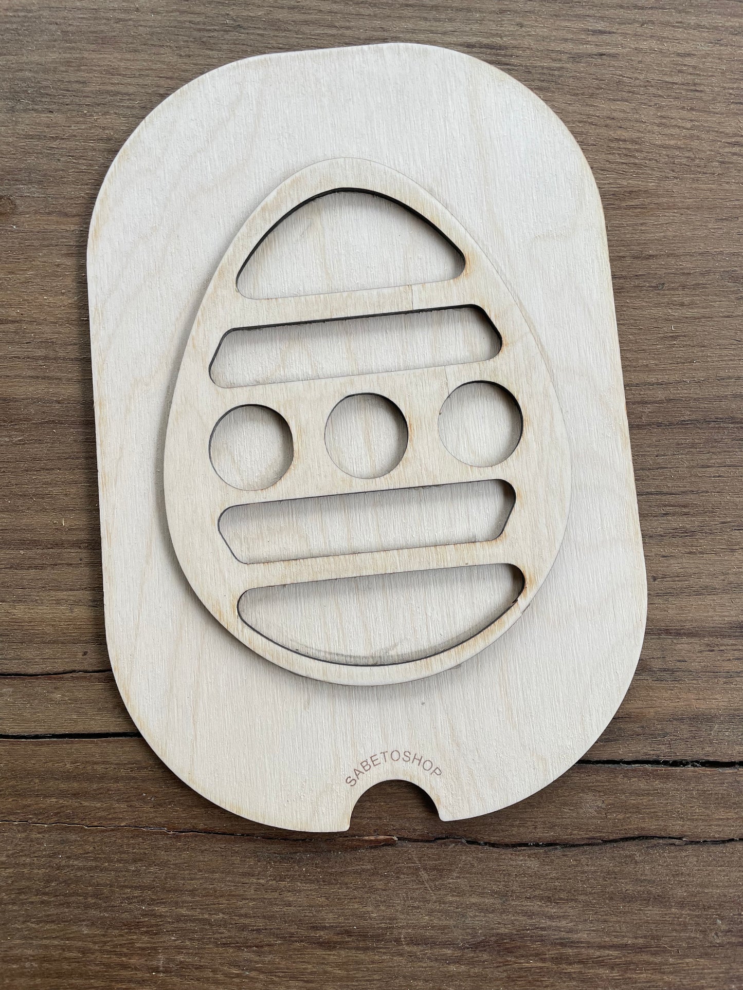 Plaque d’activité l’œuf de Pâques