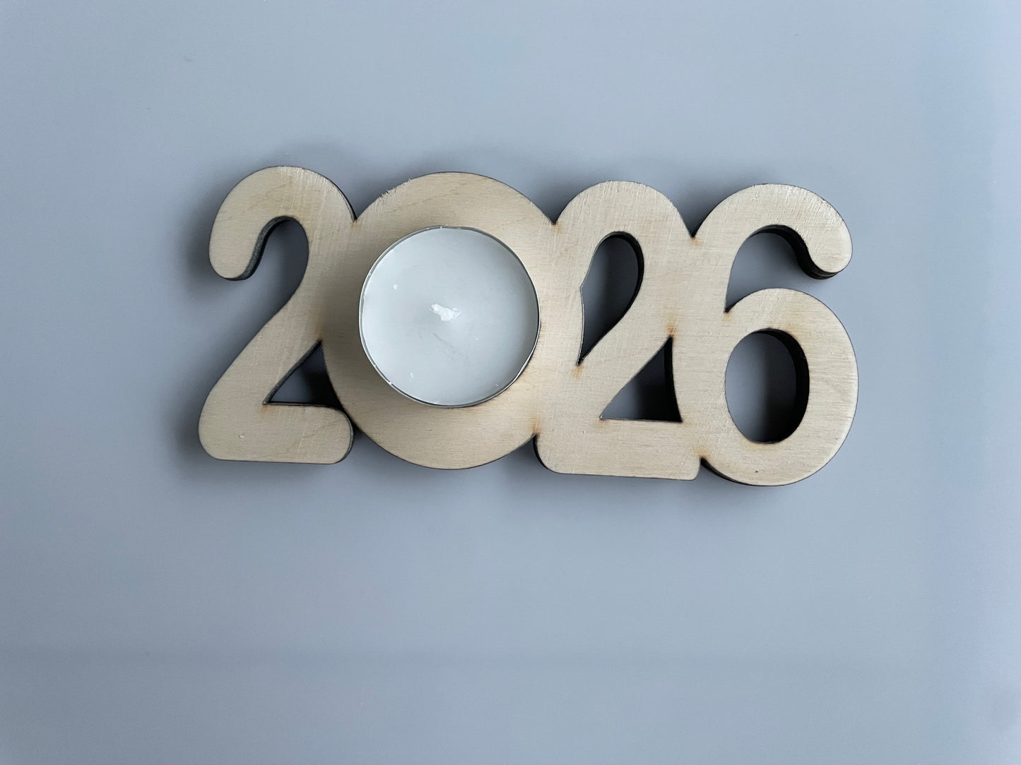 Lot de 6 bougeoirs en bois 2026