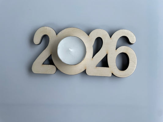 Lot de 6 bougeoirs en bois 2026