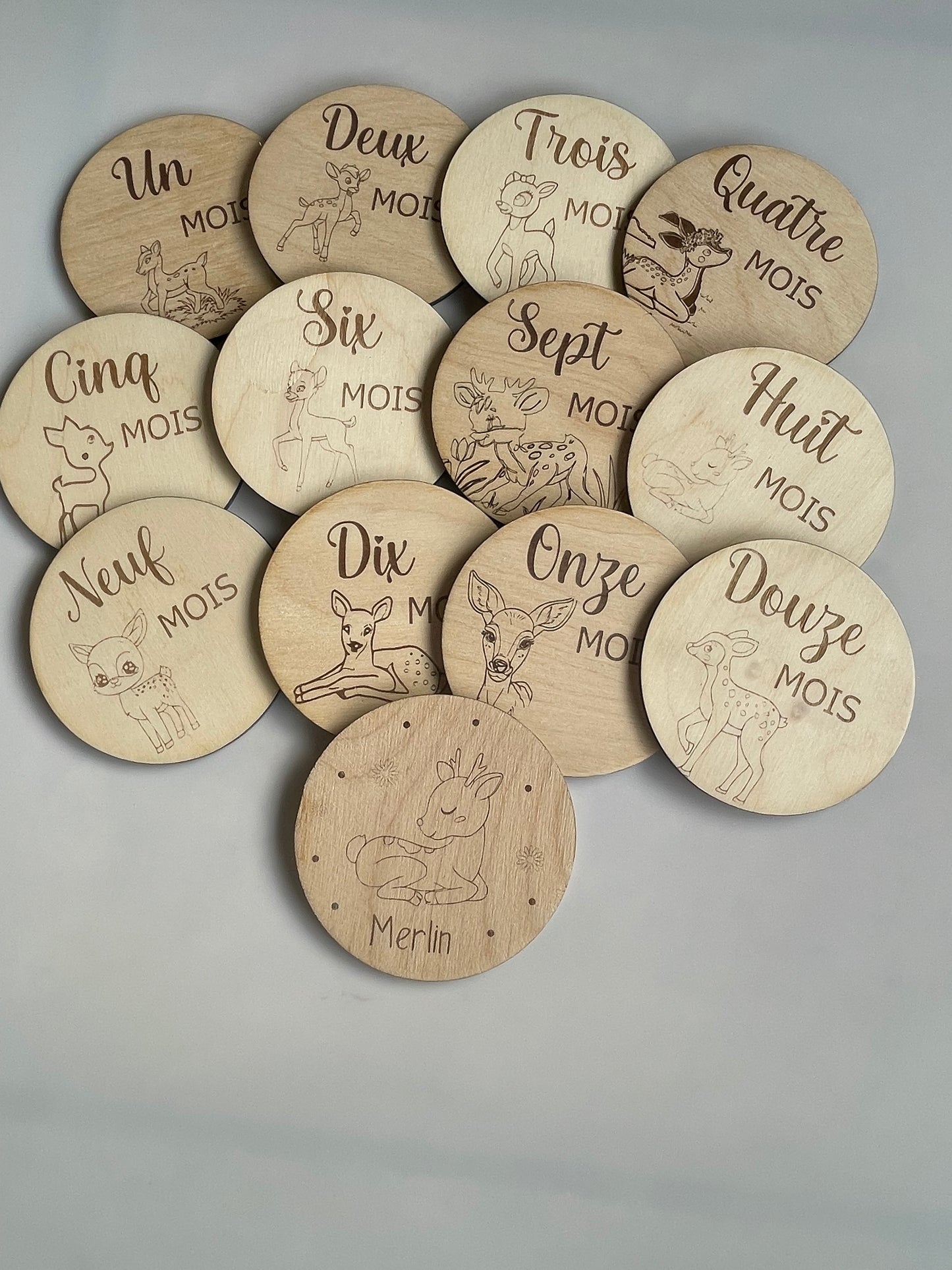 Cartes étapes thème faon