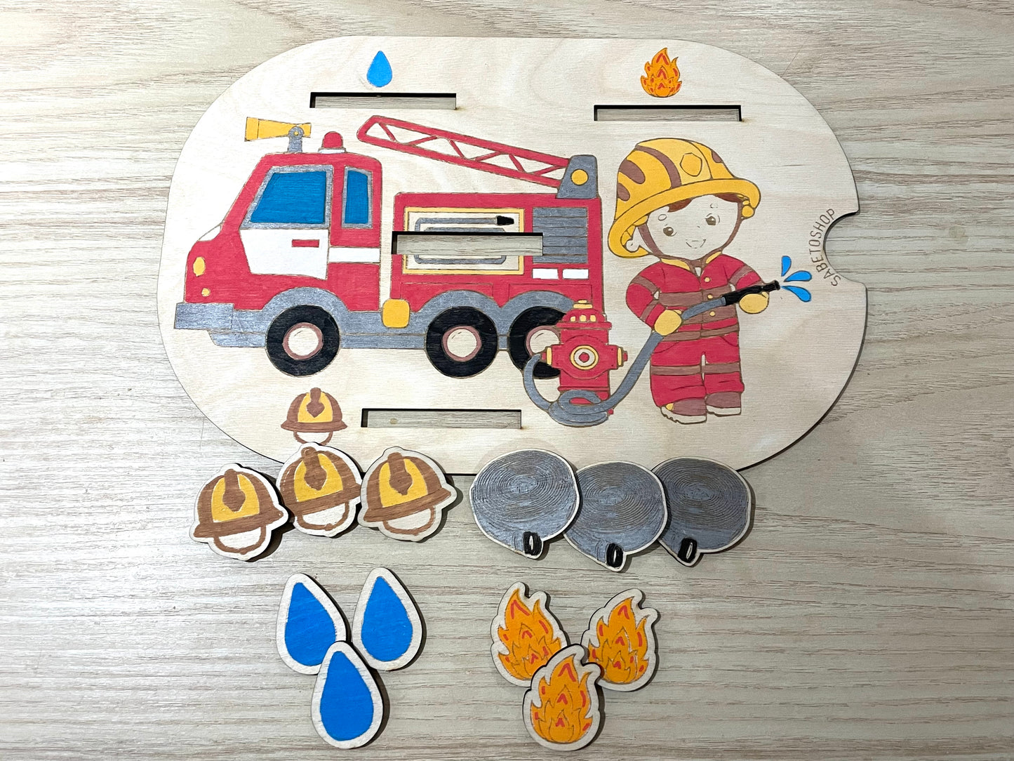 Insert le camion de pompier 🚒