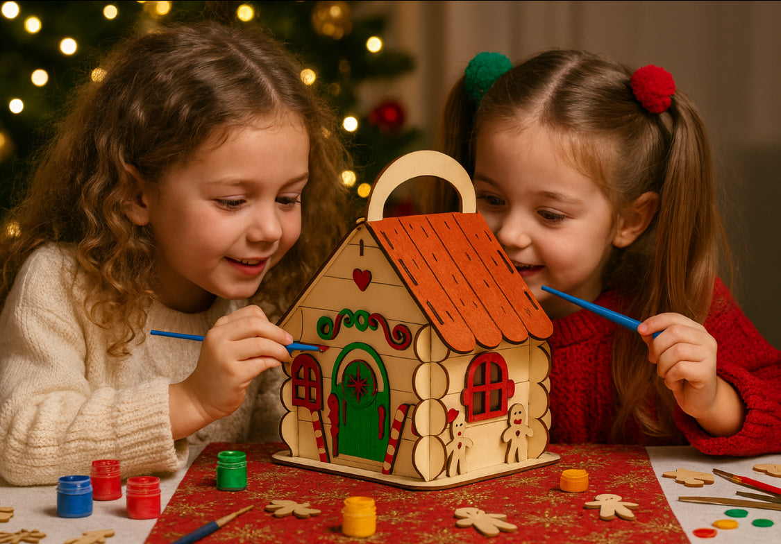 Maison en bois – Modèle Pain d’Épices / Noël