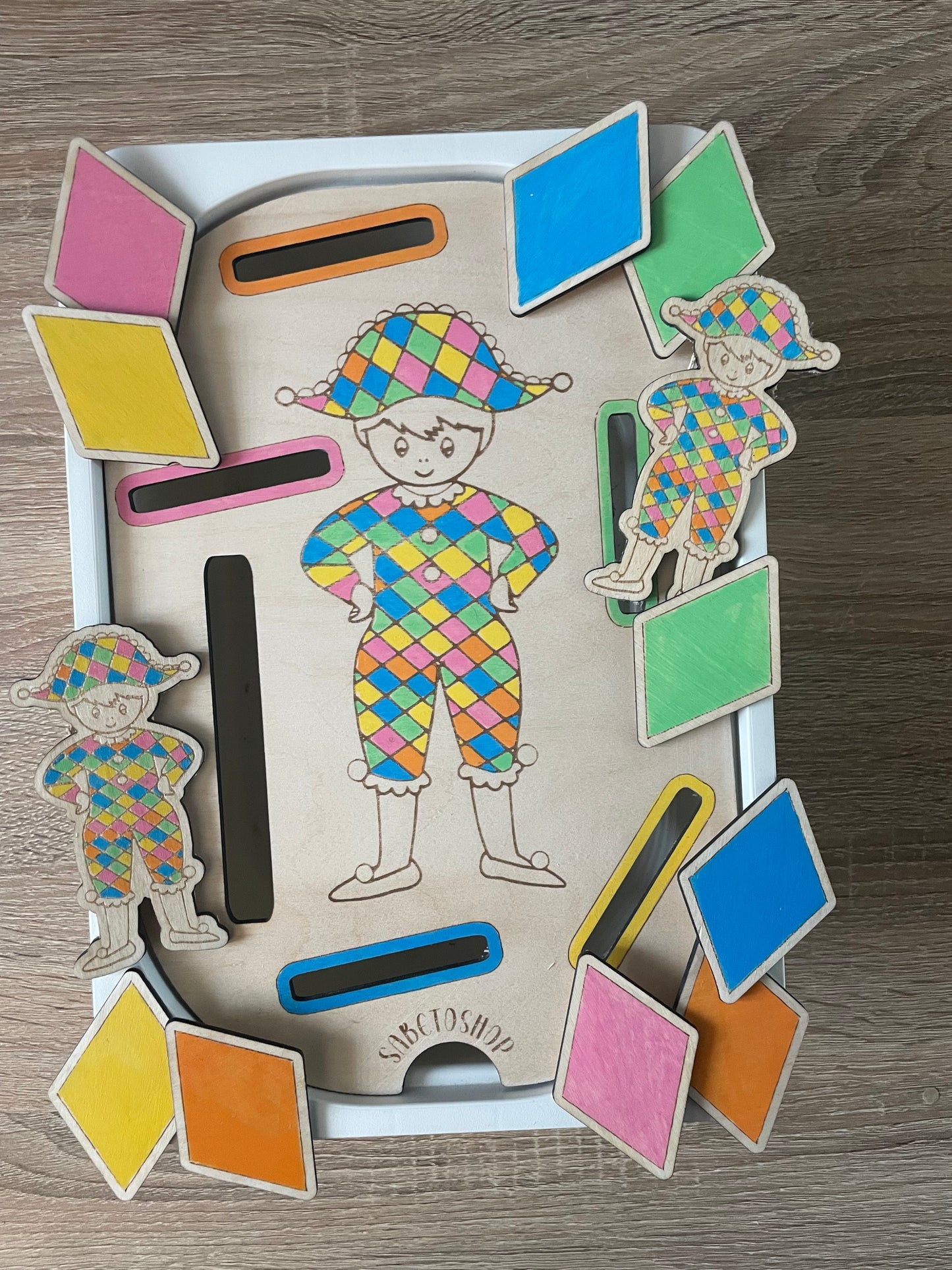 Lot de 4 inserts thème carnaval