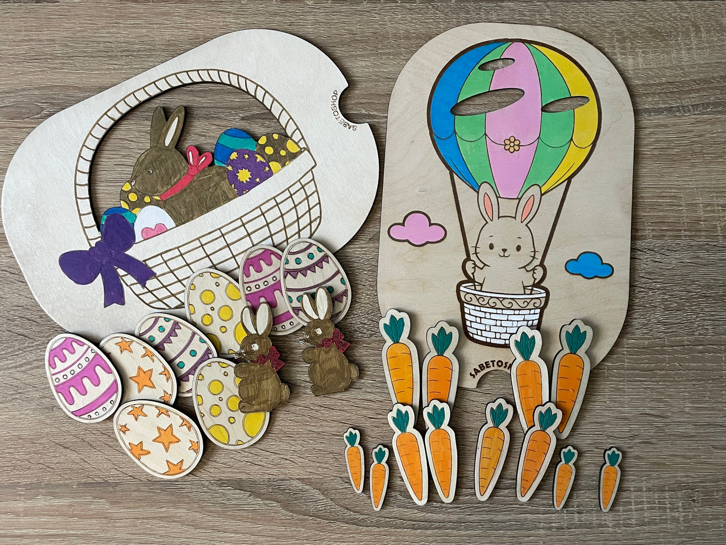 Lot de deux inserts thème Pâques
