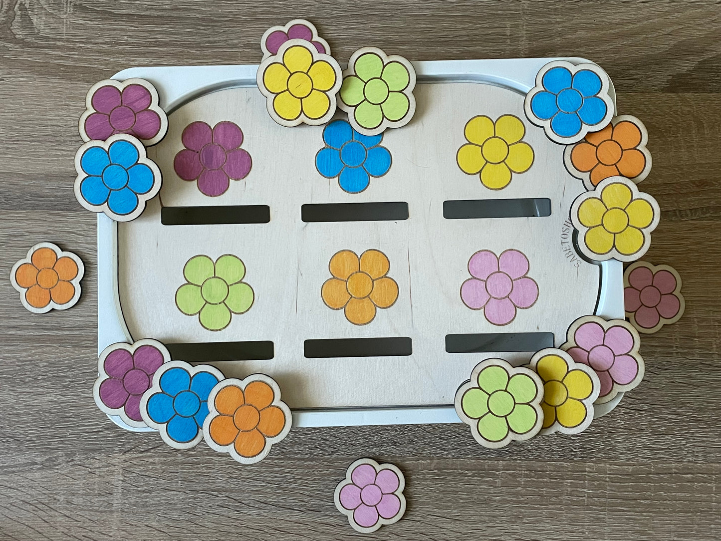 Lot de 4 inserts sur le thème du printemps