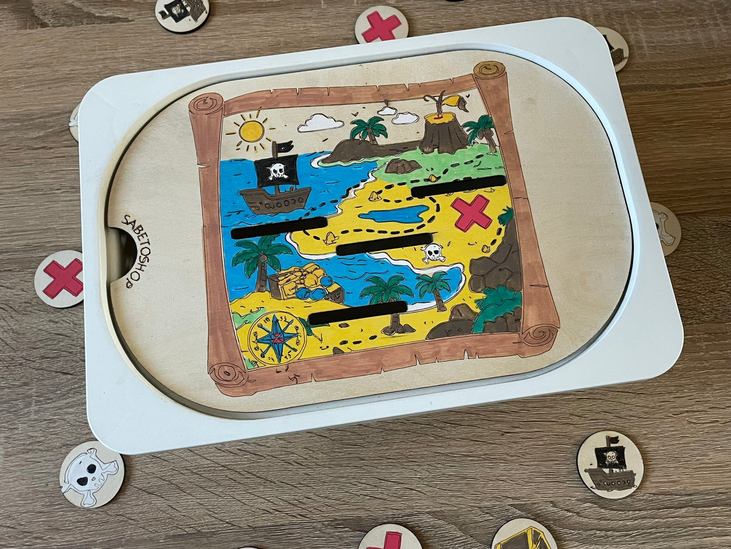 Insert la carte au trésor