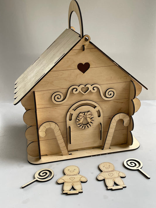 Maison en bois – Modèle Pain d’Épices / Noël
