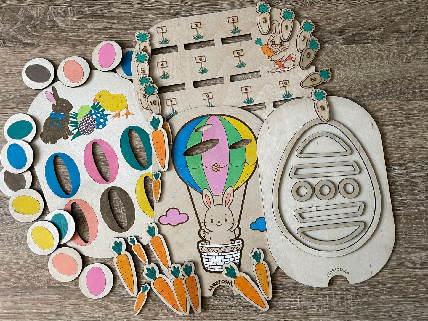 Lot de 4 inserts thème Pâques