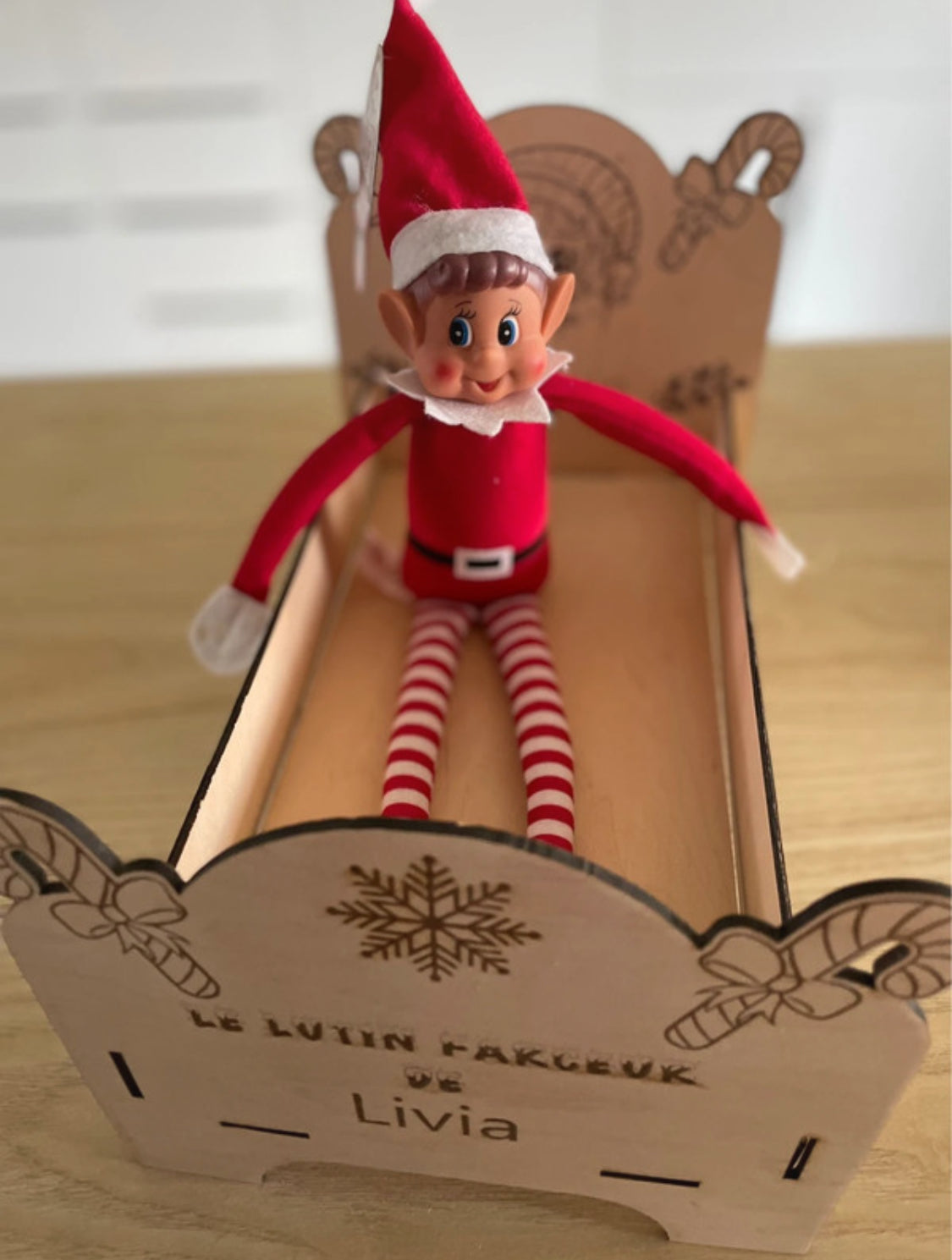 Lit en bois personnalisé pour lutin farceur