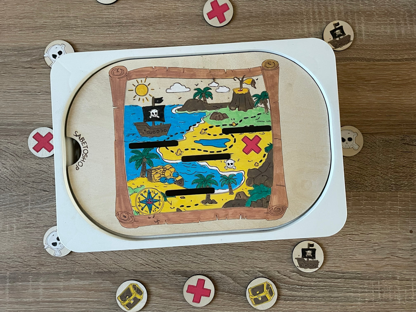 Insert la carte au trésor