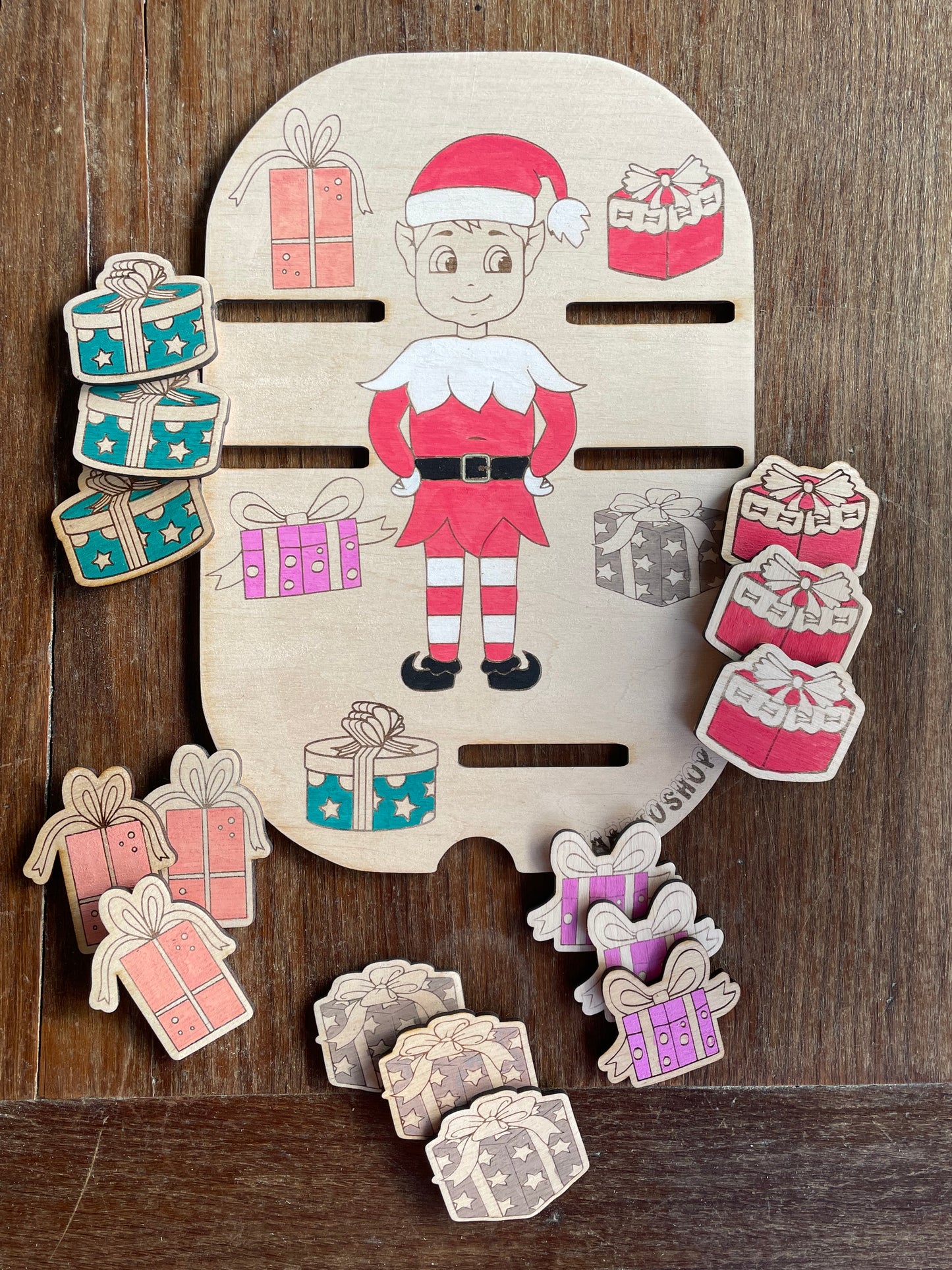 Lot de 3 inserts sur le thème de Noël