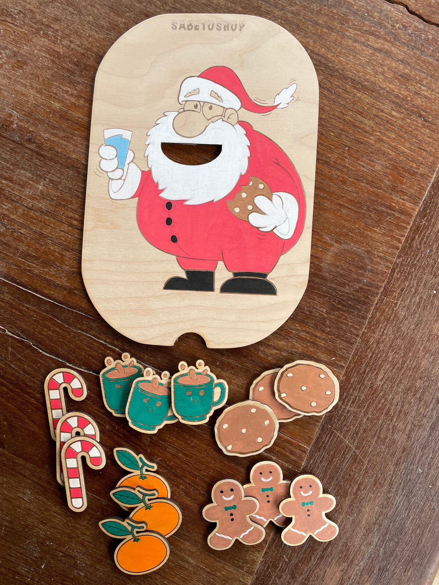 Insert le père noël gourmand