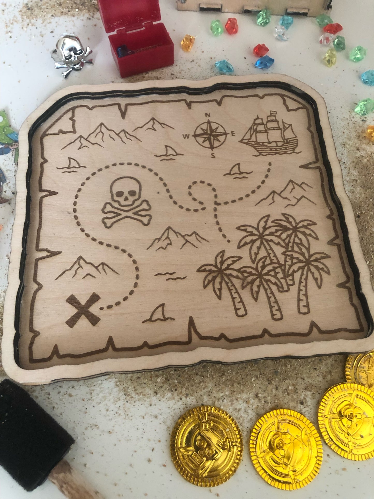 Plateau de tri la carte au trésor