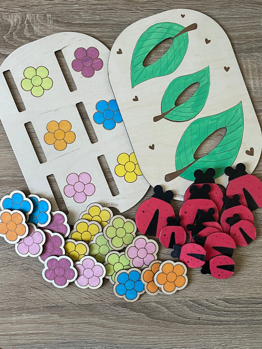 Lot de deux inserts thème printemps