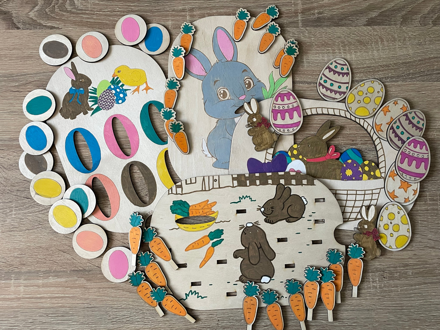 Lot de 4 inserts thème Pâques