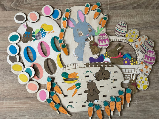 Lot de 4 inserts thème Pâques