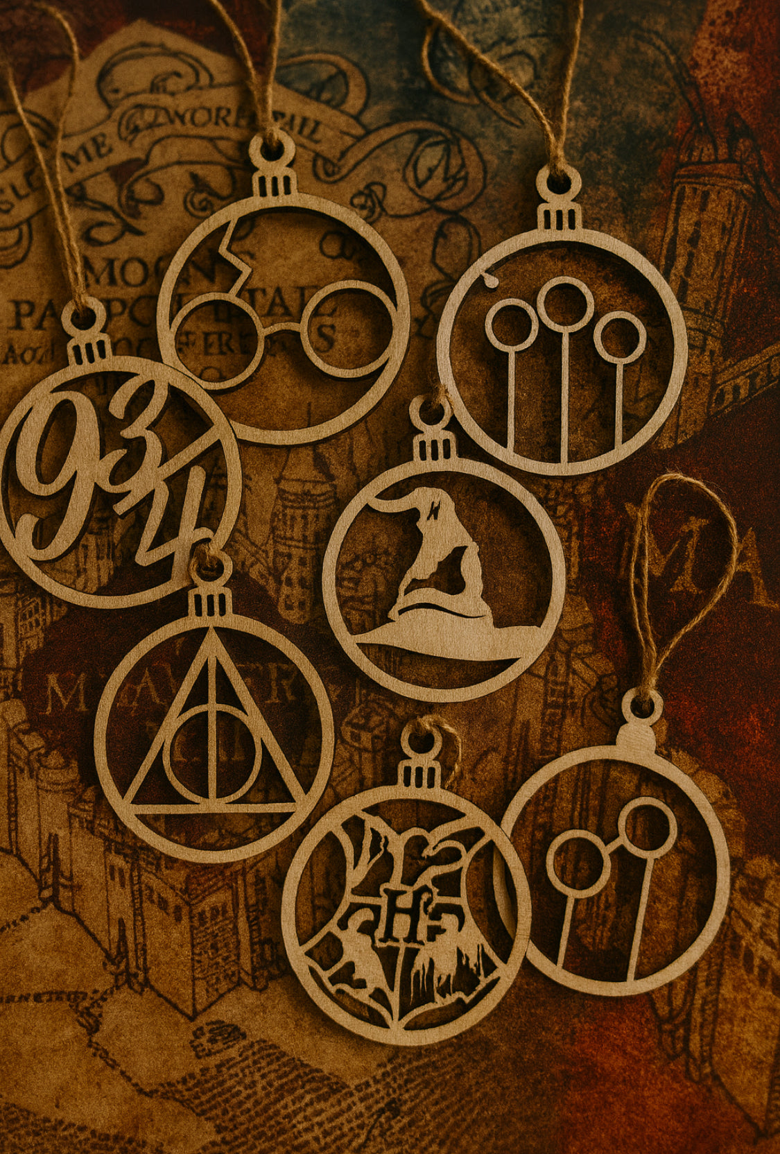 Lot de 6 Boules Harry Potter