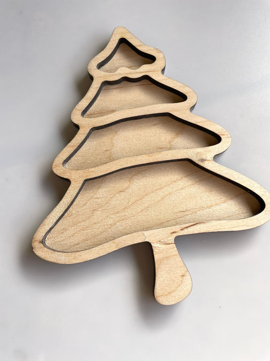 🌲 Plateau Sensoriel Sapin (Noël / Hiver)