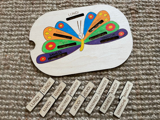 🦋 Insert “Les jours de la semaine” – papillon pédagogique