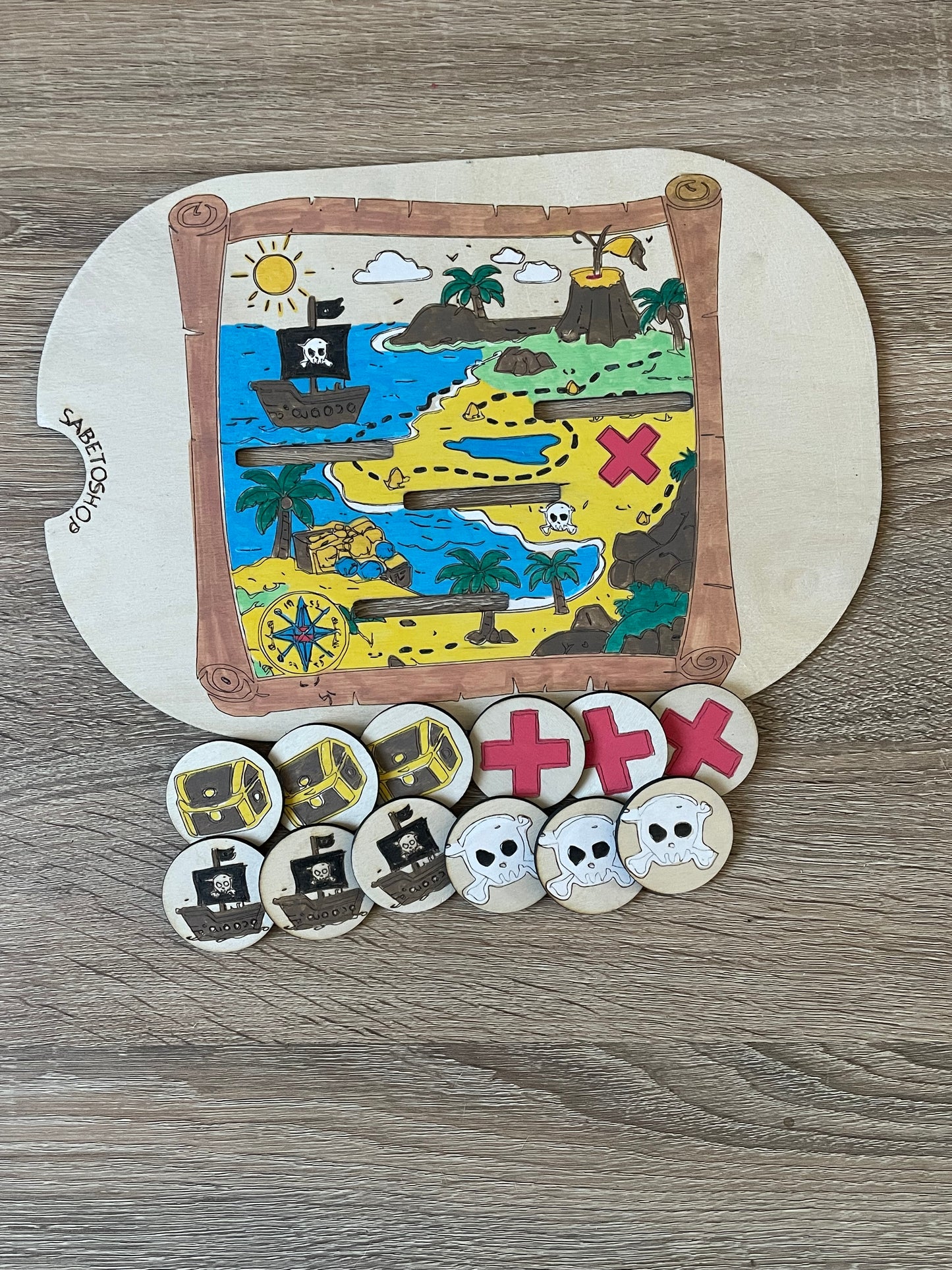 Insert la carte au trésor