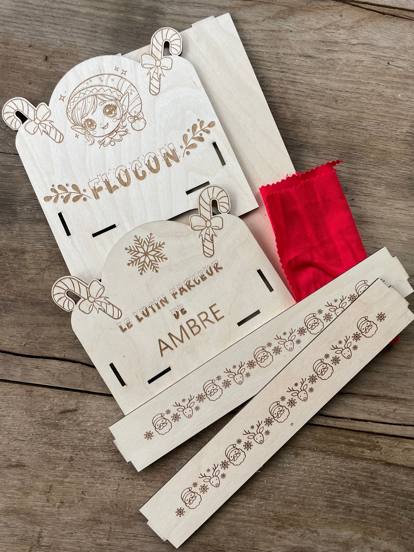 Lit en bois personnalisé pour lutin farceur