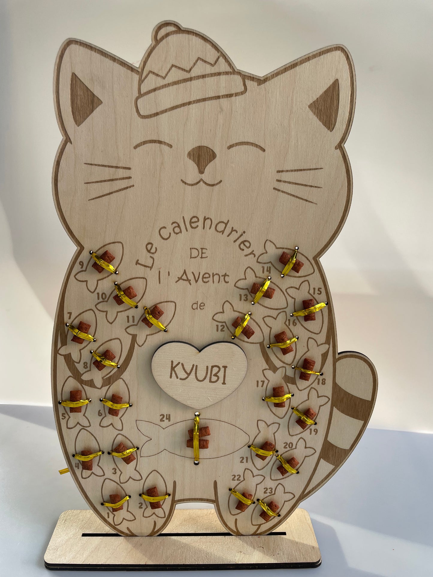 Calendrier de l’Avent personnalisé pour chat